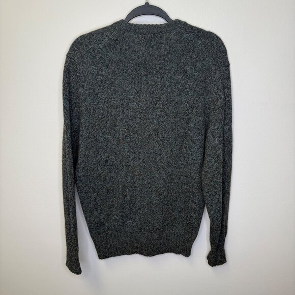 VTG Mc Gorry Mens Wool Blend Sweater Sz M Gray Speckled Knit Crew Neck Old Money - Picture 2 of 8